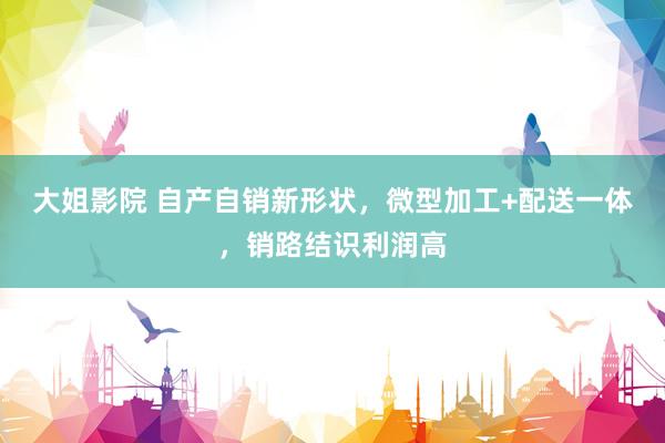 大姐影院 自产自销新形状，微型加工+配送一体，销路结识利润高